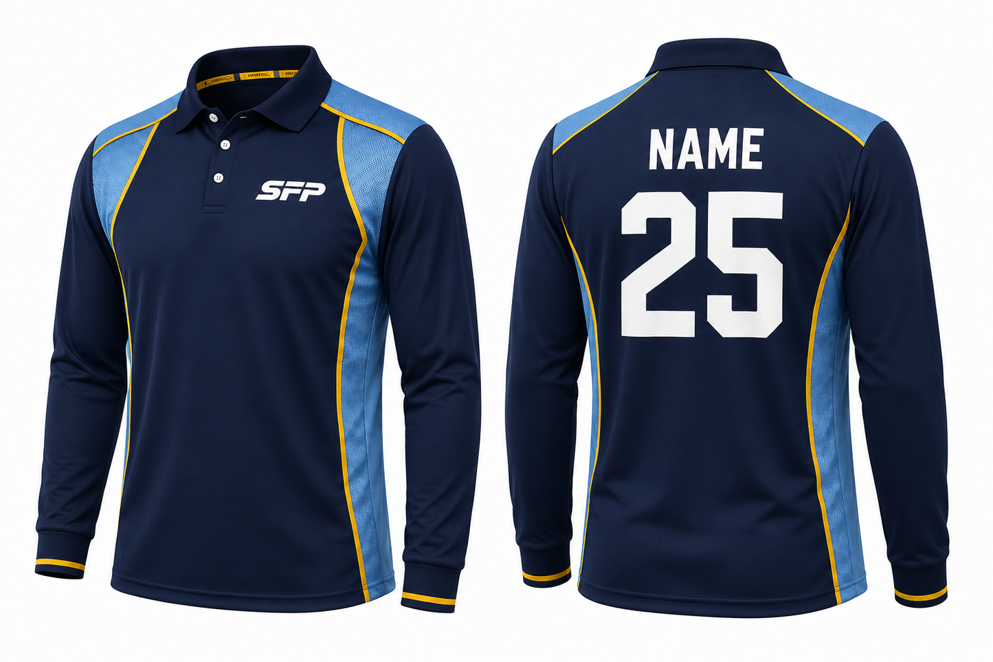 ELITE LONG SLEEVE CRICKET POLO