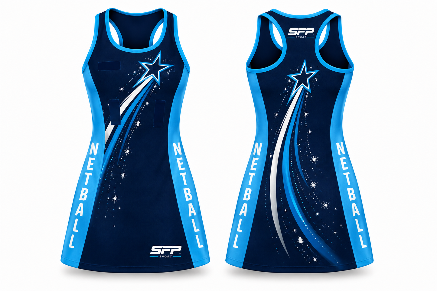 ELITE RACER BACK NETBALL DRESS