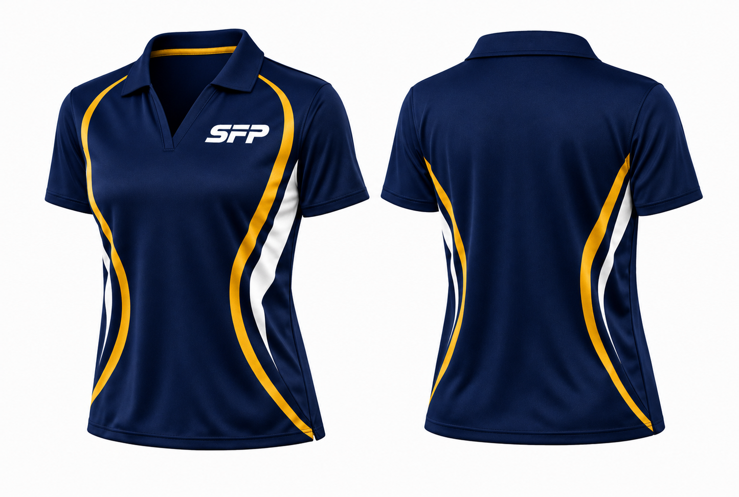 LADIES CLASSIC OPEN V-NECK POLO