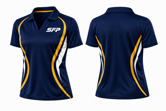 LADIES CLASSIC OPEN V-NECK POLO