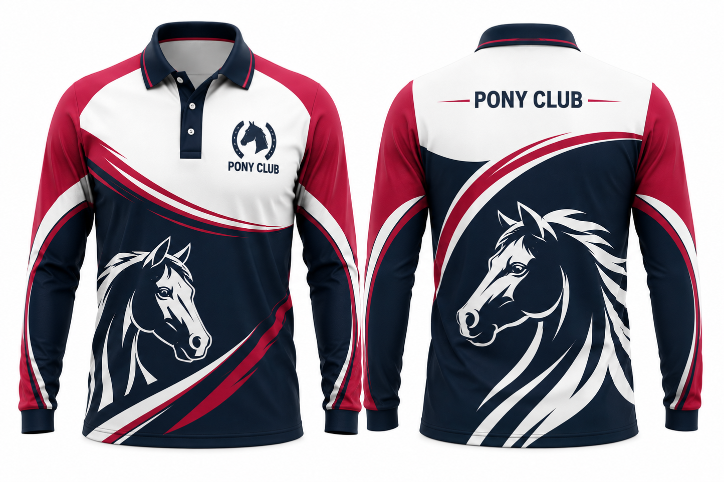 PONY CLUB LONG SLEEVE CLASSIC POLO