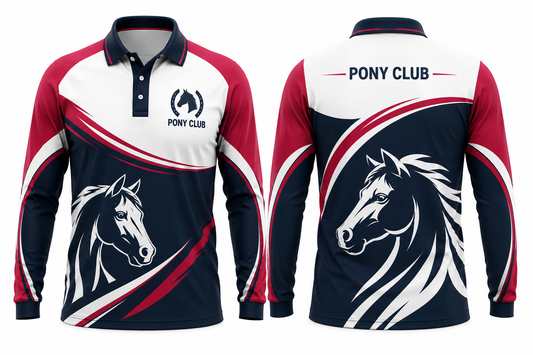 PONY CLUB LONG SLEEVE CLASSIC POLO